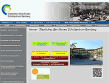 Tablet Screenshot of berufsschulzentrum-bamberg.de